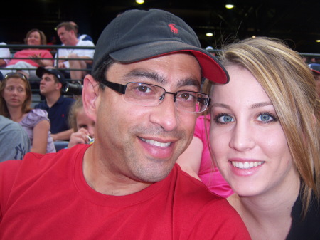 Me and Brea at the braves game.