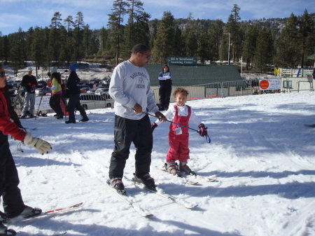 Alexandra's learning to ski Feb, 2009