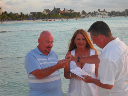 Brad and I renewing our vows in Cancun 6/09.