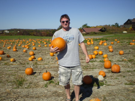 Pumpkin picking