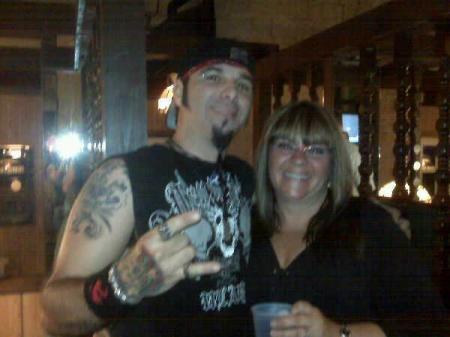 dee with drummer of stereoside 2009