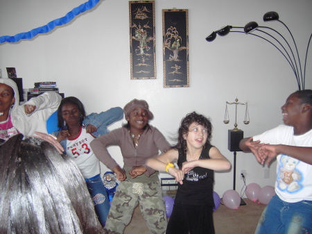 Tiffany Gets Down at Friends Birthday Party