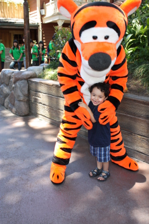 Our Izzy With Tigger