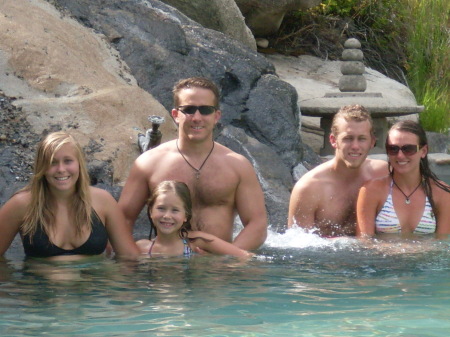 Family; Gold Fork Hot Springs, Cascade Idaho