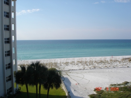 Picture from our condo in Pensacola Beach