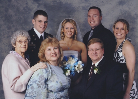 At Laura and Cale's wedding, 2007
