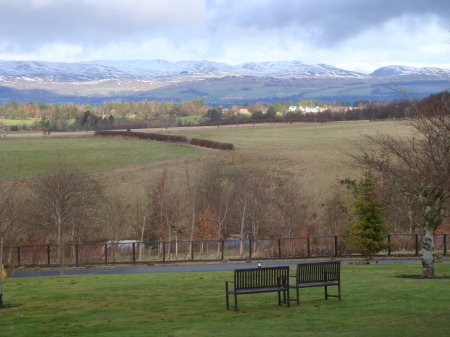 View from our cottage of countryside