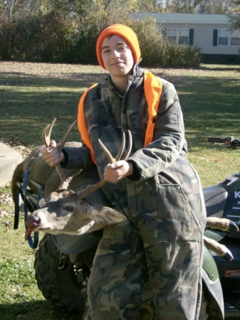 Dylan my oldest son with his 1st deer