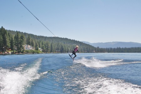 Brenda on Donner Lake BBbrrrrr