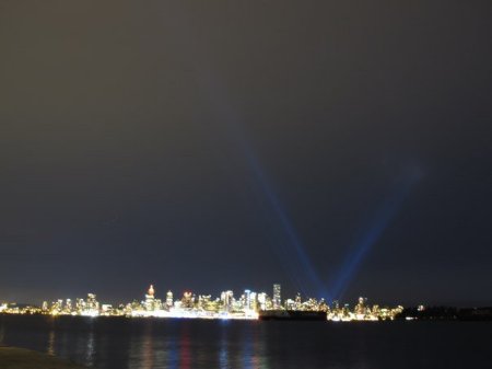 Vancouver shines at night