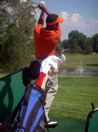 Me playing Golf