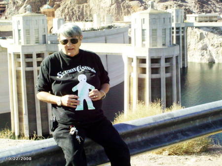 Just me and Flat Stanley at  Hoover Dam