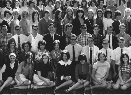 Portion of LVHS '67 senior class