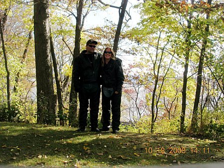 Kidd & Liz Motorcycling - Mississippi river