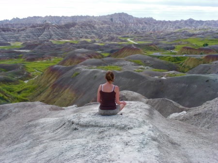 Meditating in the Badlands