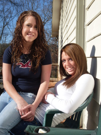 Daughter Sara (left) and Kayla