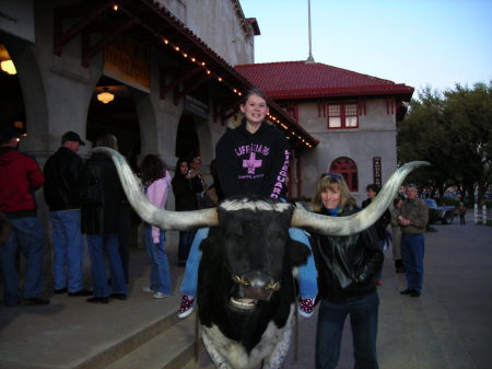 Ft Worth Stockyards with my oldest daughter