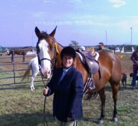 Me and Friday winning 3rd in equitation
