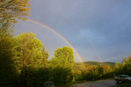 Double Rainbow at home in New Hampshire