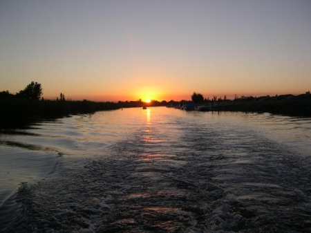 Sunset in the delta