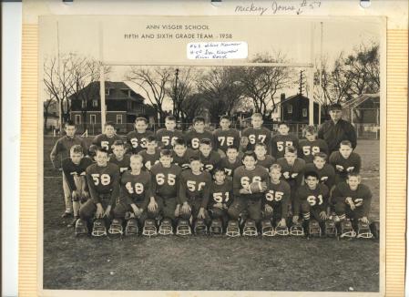 Football team from Ann Visgar School