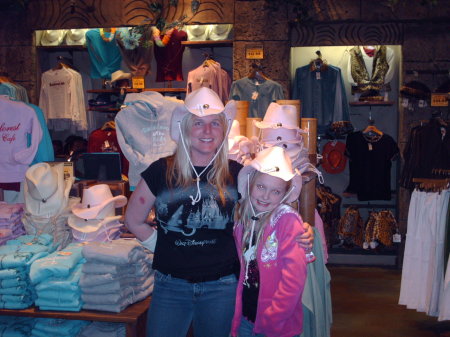 Ashley and I being goofy in Rainforest Cafe