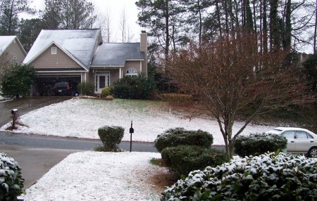 Snow in Atlanta! March 19, 2009