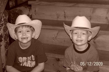 My two grand angel cowboys!