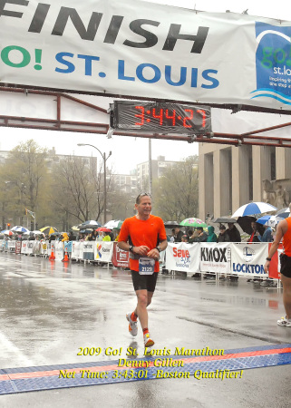 First Marathon - Go! St. Louis, 4/19/2009