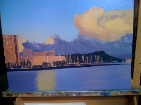 painting og Waikiki Beach