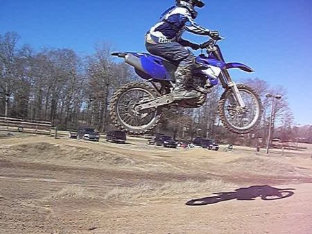 Jumping my 450 dirt bike