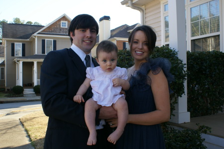 Our son, Michael, wife, Christie, and Marley.