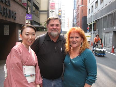 Me, Krista and the Geisha in Tokyo