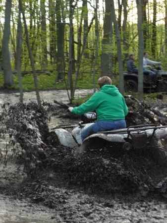 Playing in the mud on my new toy