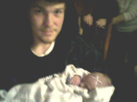 Proud Uncle Trey with Gracelyn