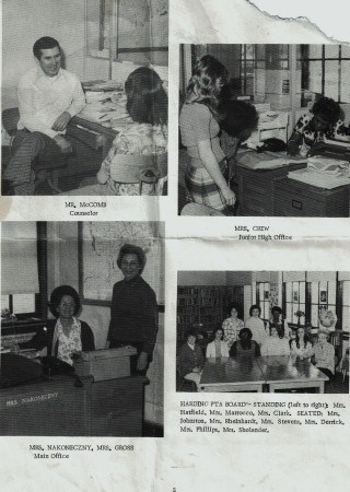Staff of Harding 1970&#39;s