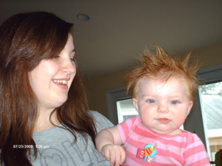 my youngest Paige w/ her niece 07/09