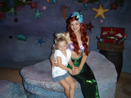 Grand Daughter Mila with Princess Ariel