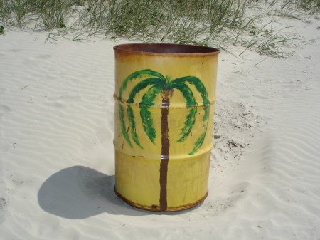 Can on Beach