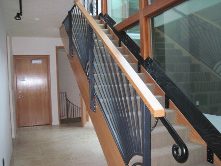 staircase metalwork I helped friend with