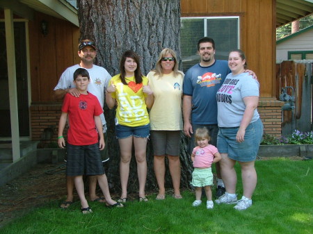 Son, hubby, Daughter and tahoe Family