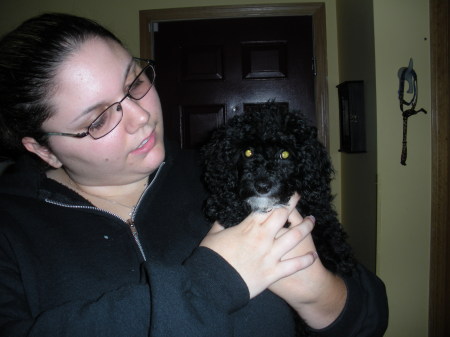 My Daughter Brittany with my Puppy Hunter