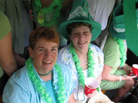 My sister, Merdy, and I on St. Patrick's Day