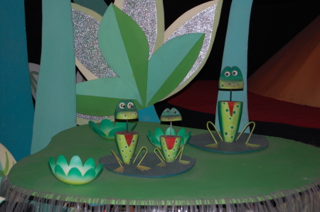 Frogs on small world
