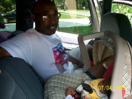 My hubby and granddaughter