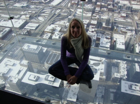 Me in the "skybox" at the Sears Tower