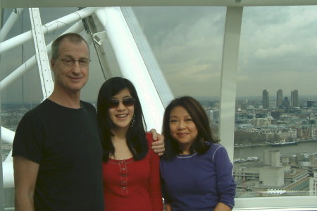 Bill, Alex and Mel in London 2008