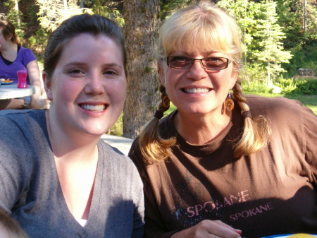 Veronica and I at our mountain retreat