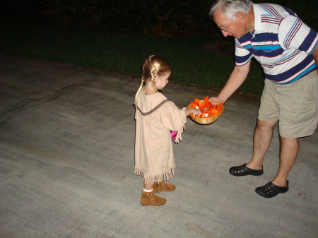 Abby's 1st Holloween dress up (Pokahontas)