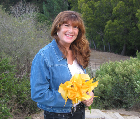 Susan at the Presidio for Mom's memorial